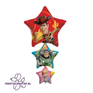 Folieballon 64×119 cm - 3 ballonnen - Toy story
