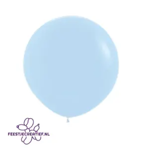 24 inch Ballon Sempertex Fashion pastel matte blue - 3 stuks