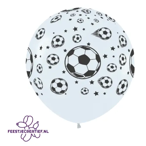 36 inch Ballon Sempertex voetbal All over - 2 stuks 1 36 inch Ballon Sempertex voetbal All over - 2 stuks