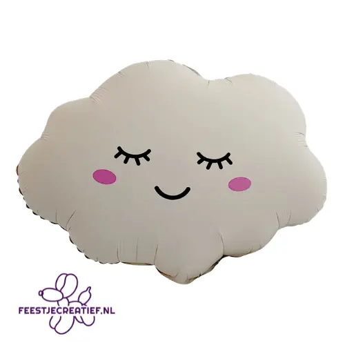 Folieballon wolk latte 1 Folieballon wolk latte