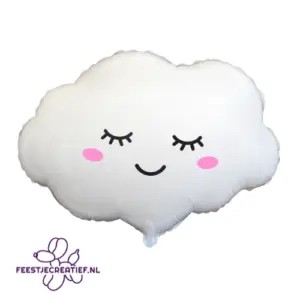 Folieballon Baby Dino 2 Folieballon Wolk – Wit