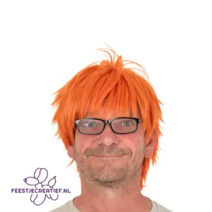 Pruik Pumi oranje