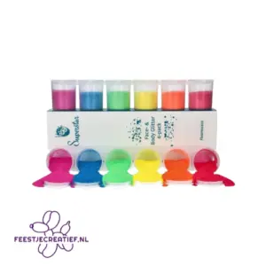 Huidglitter Superstar neon glitter mix sixpack, 90ml