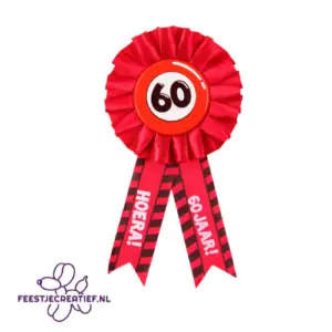 60 jaar - rozet/badge