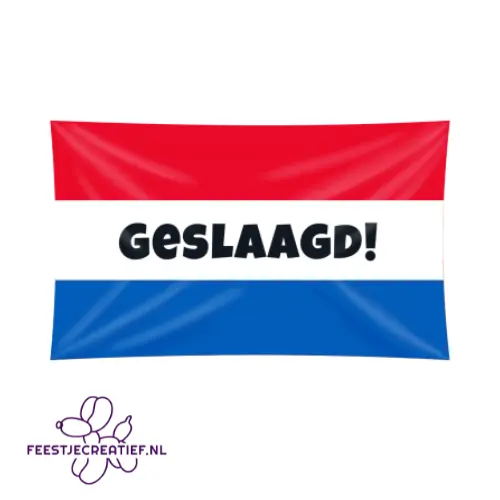XXL Flag - Geslaagd rwb 1 XXL Flag - Geslaagd rwb