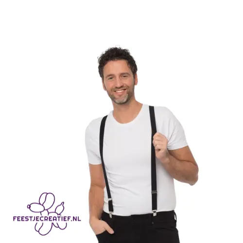 Bretels Zwart - Breedte 2,5 cm 2 Bretels Zwart - Breedte 2,5 cm - Afbeelding 2