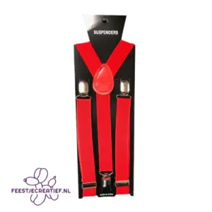 Bretels Rood - Breedte 2,5 cm