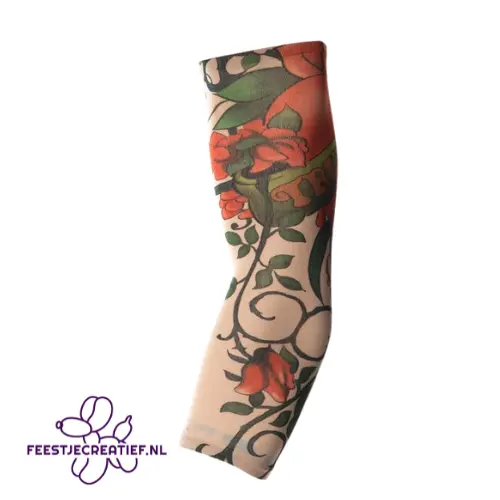 Tattoo Sleeves Rozen Multicolor 2 Tattoo Sleeves Rozen Multicolor - Afbeelding 2
