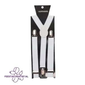 Bretels Wit - Breedte 3 cm