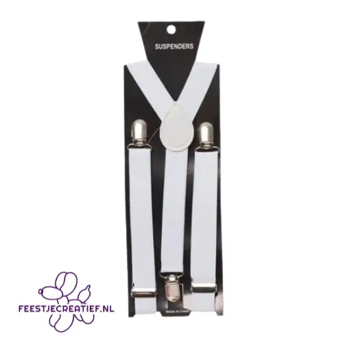 Bretels Wit - Breedte 3 cm 1 Bretels Wit - Breedte 3 cm