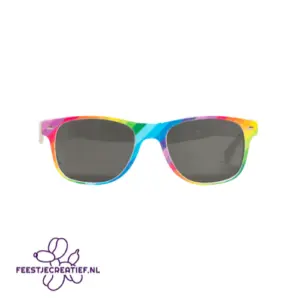 Verkleed accessoires 189 Bril Regenboog