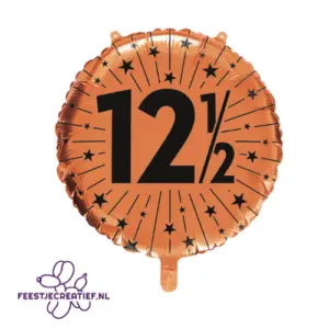 Folieballon 18" rond — "12.5 jaar"