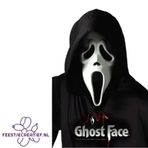 Ghost Face Masker met Capuchon Officiele Licentie