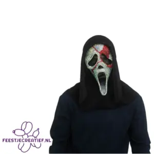 Ghost Face Bloederig Bling Masker met Capuchon Officiele Licentie