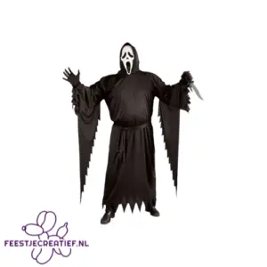 Halloween 180 Ghost Face Kostuum Officiële Licentie – Unisex – XL/2XL – Multicolor