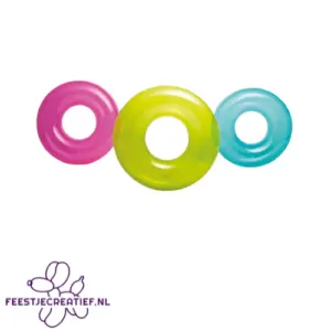 Zwembad 10 Intex - Zwemband - 76 Cm - Groen - Blauw - Roze