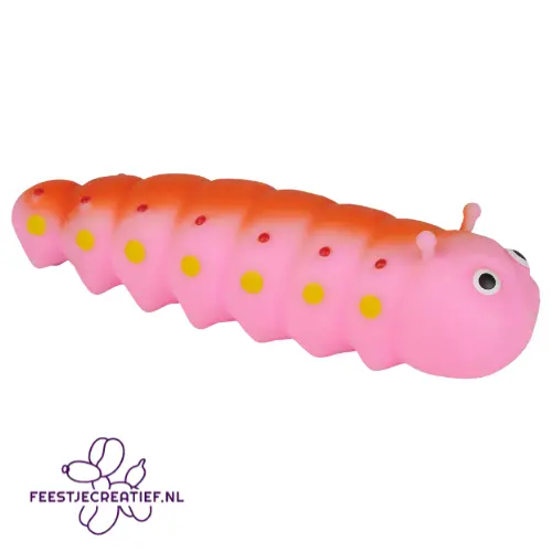 Squishy Caterpillar – Rups 14 cm (Diverse Kleuren) 2 Squishy Caterpillar – Rups 14 cm (Diverse Kleuren) - Afbeelding 2