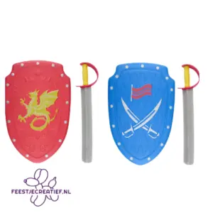 Ridder Speelset – Rood of Blauw (Foam Schild & Zwaard)