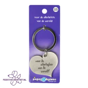 Sleutelhangers 89 Hart sleutelhanger - Allerliefste