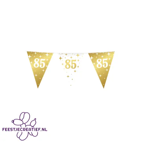 Fancy party flags foil - 85 jaar 1 Fancy party flags foil - 85 jaar