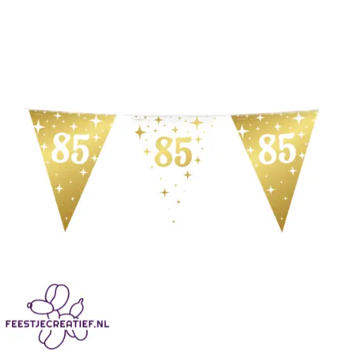 Fancy party flags foil - 85 jaar 2 Fancy party flags foil - 85 jaar - Afbeelding 2