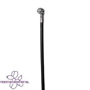Skull scepter zilver - 3 dlg 77 cm