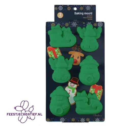 Bakvorm Kerst — 6 stuks 2 Bakvorm Kerst — 6 stuks - Afbeelding 2