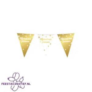 Fancy party flags foil - Pensioen
