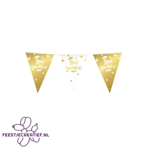 Fancy party flags foil - You did it! 1 Fancy party flags foil - You did it!