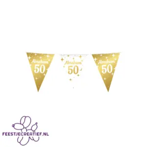 Fancy party flags foil - Abraham 50