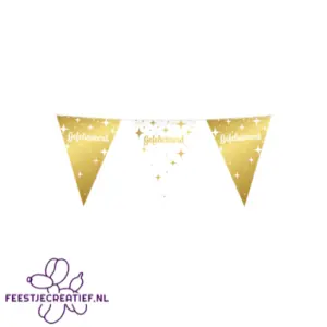 Fancy party flags foil - Gefeliciteerd