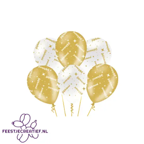 Fancy party balloons - Gefeliciteerd 1 Fancy party balloons - Gefeliciteerd