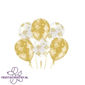 Fancy party balloons - Abraham 50