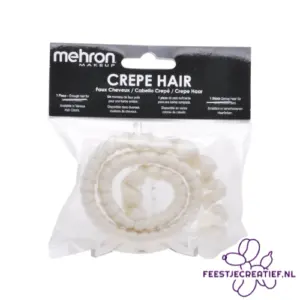 Mehron Crepe Hair - White