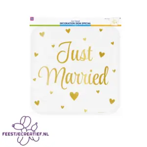Deurbord 'just married"