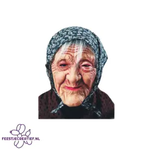 Latex Masker oma Masker met Hoofddoek